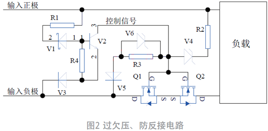 過欠壓、防反接電路